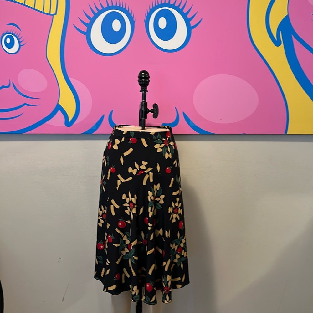 Moschino Cheap and Chic silk pasta skirt Rare.